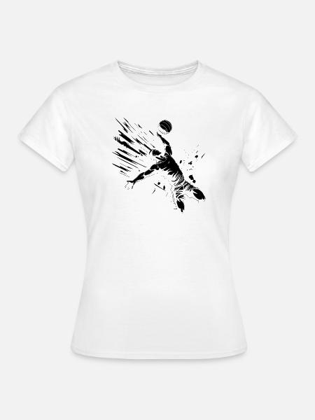 Volleyballer Zeichnung - Frauen T-Shirt - Weiß