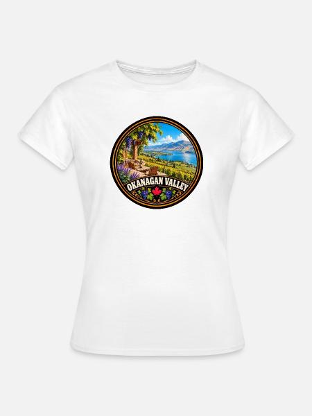 Okanagan Valley Kanada Landschaft Urlaub - Frauen T-Shirt - Weiß