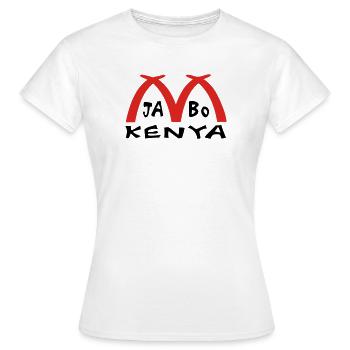 Kenia Afrika Mombasa Elfenbein - Frauen T-Shirt - Weiß - Vorne - AI Model Female 172 dark (172cm)