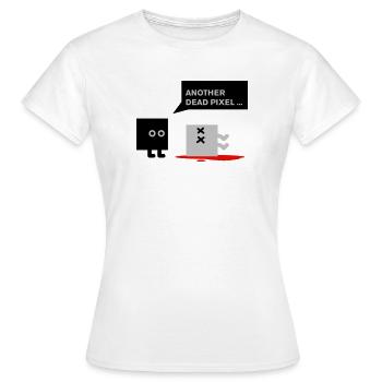 dead pixel_english - Frauen T-Shirt - Weiß - Vorne - AI Model Female 172 dark (172cm)