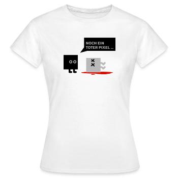 dead pixel_german - Frauen T-Shirt - Weiß - Vorne - AI Model Female 172 dark (172cm)