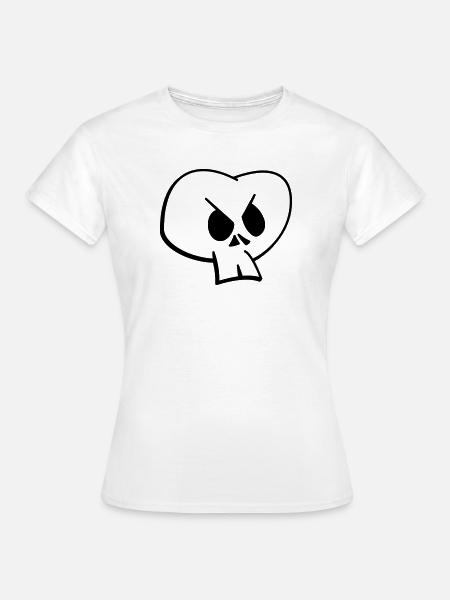 Schädel - Frauen T-Shirt - Weiß
