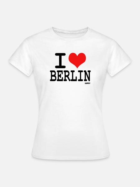 i love berlin - Frauen T-Shirt - Weiß