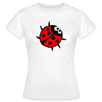 Marienkäfer - Frauen T-Shirt - Weiß - Vorne - AI Model Female 172 dark (172cm)