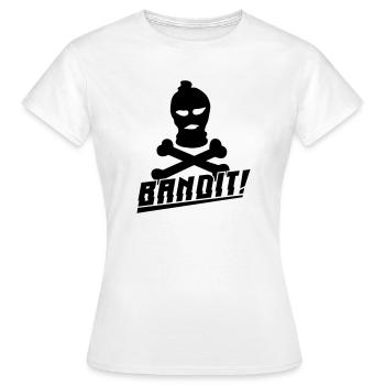 bandit skimaske - Frauen T-Shirt - Weiß - Vorne - AI Model Female 172 dark (172cm)