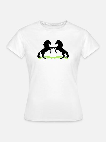 Pferde - Frauen T-Shirt - Weiß