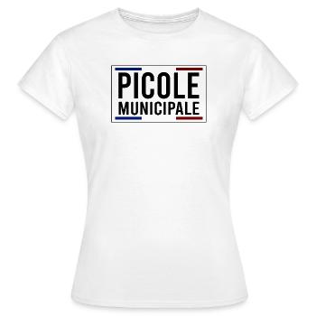picole municipale - T-shirt Femme - blanc - Devant - AI Model Female 172 dark (172cm)