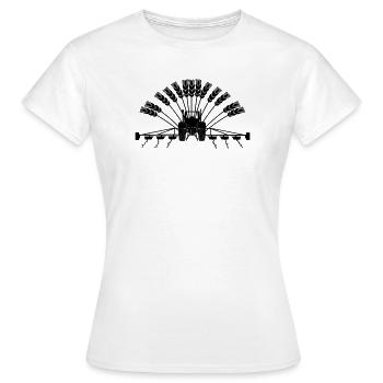 Grain tractor - Women's T-Shirt - white - Front - AI Model Female 172 dark (172cm)