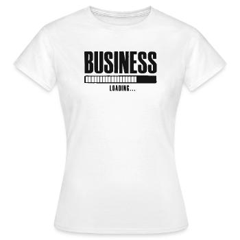 Business Loading Online Business Affiliate - Frauen T-Shirt - Weiß - Vorne - AI Model Female 172 dark (172cm)