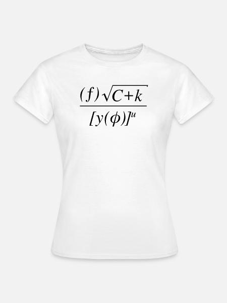 Mathe Gleichung f*ck you - Frauen T-Shirt - Weiß