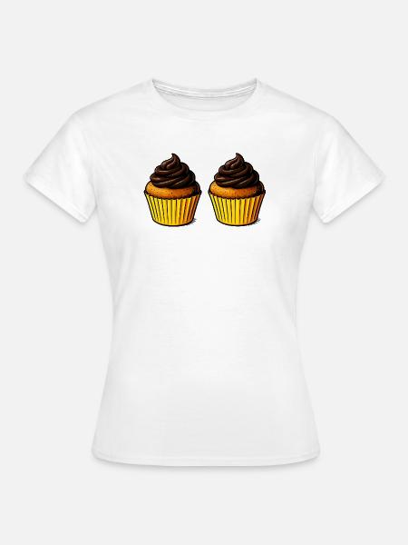 Cupcake Köstlichkeit - Frauen T-Shirt - Weiß