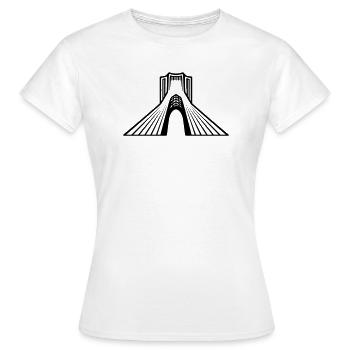Azadi Tower Iran - Frauen T-Shirt - Weiß - Vorne - AI Model Female 172 dark (172cm)
