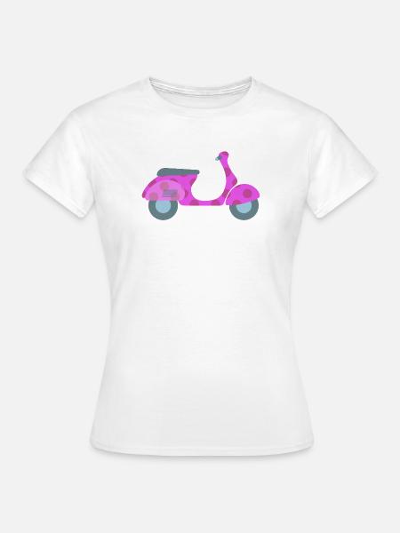 Roller Dots Punkte Frühling Italien Lebensfreude - Frauen T-Shirt - Weiß