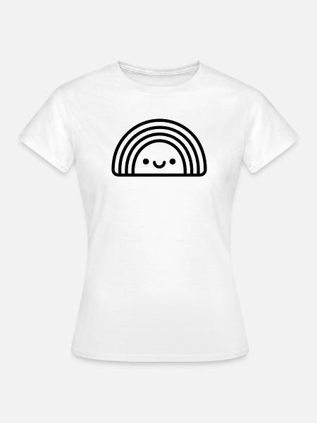 Regenbogen - Frauen T-Shirt - Weiß