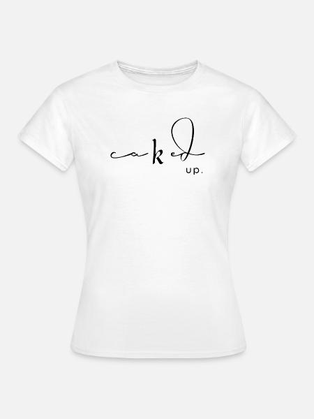 caked up print - Frauen T-Shirt - Weiß