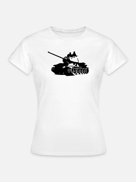 Panzer T-34 - Frauen T-Shirt - Weiß