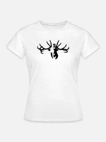Hirsch - Frauen T-Shirt - Weiß