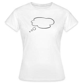 Thought bubble - Women's T-Shirt - white - Front - AI Model Female 172 dark (172cm)