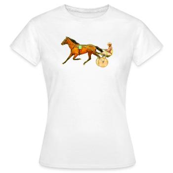 trotteur - T-shirt Femme - blanc - Devant - AI Model Female 172 dark (172cm)