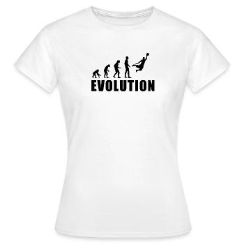 EVOLUTION BASKET Geschenk Basketball - Frauen T-Shirt - Weiß - Vorne - AI Model Female 172 dark (172cm)