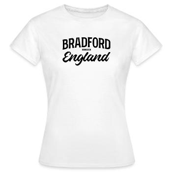 Bradford Royaume-Uni - T-shirt Femme - blanc - Devant - AI Model Female 172 dark (172cm)