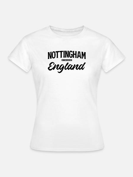 Nottingham Uk - Frauen T-Shirt - Weiß