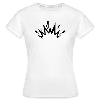 Comic Explosion - Frauen T-Shirt - Weiß - Vorne - AI Model Female 172 dark (172cm)