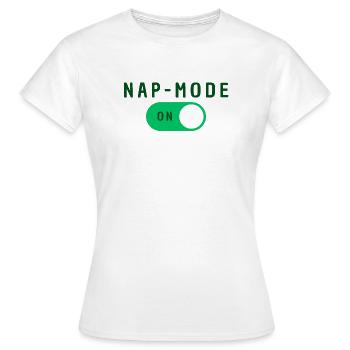 Nap Modus Aktiv - Frauen T-Shirt - Weiß - Vorne - AI Model Female 172 dark (172cm)