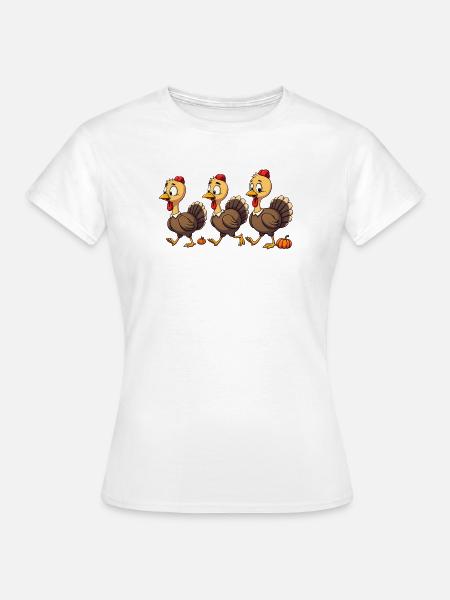 Thanksgiving Truthahn Baby - Frauen T-Shirt - Weiß