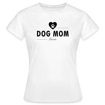 Hundemama (Schwarz) - Frauen T-Shirt - Weiß - Vorne - AI Model Female 172 dark (172cm)