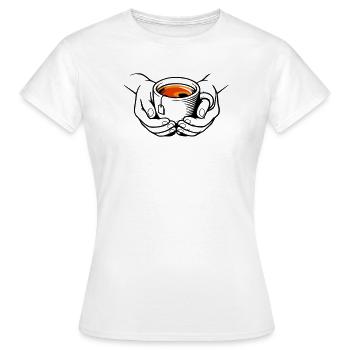 Coupe - T-shirt Femme - blanc - Devant - AI Model Female 172 dark (172cm)