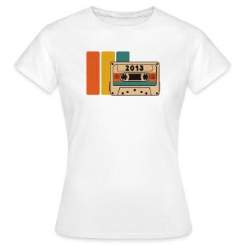 2013 anniversaire 2013 né en 2013 anniversaire - T-shirt Femme - blanc - Devant - AI Model Female 172 dark (172cm)