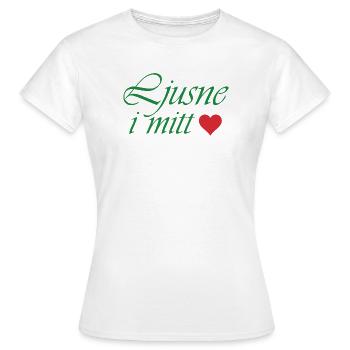 Illumine mon cœur - T-shirt Femme - blanc - Devant - AI Model Female 172 dark (172cm)
