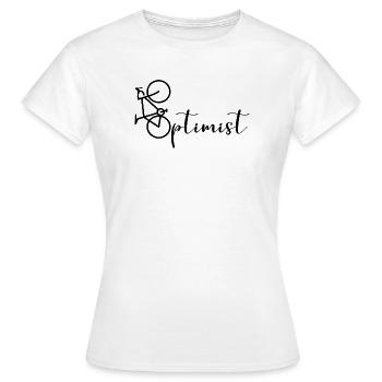 Optimist Cycling Cyclists Bicycle - Women's T-Shirt - white - Front - AI Model Female 172 dark (172cm)