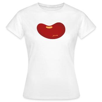 Nur eine Bohne - Frauen T-Shirt - Weiß - Vorne - AI Model Female 172 dark (172cm)
