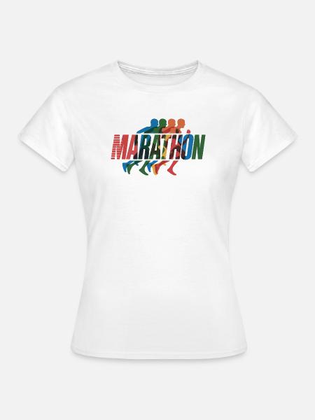 Marathon Farbenlauf - Frauen T-Shirt - Weiß