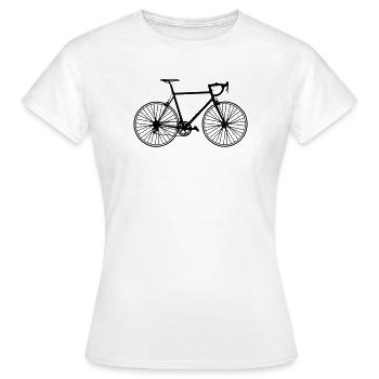 Klassisches Rennrad – Pure Fahrradliebe - Frauen T-Shirt - Weiß - Vorne - AI Model Female 172 dark (172cm)