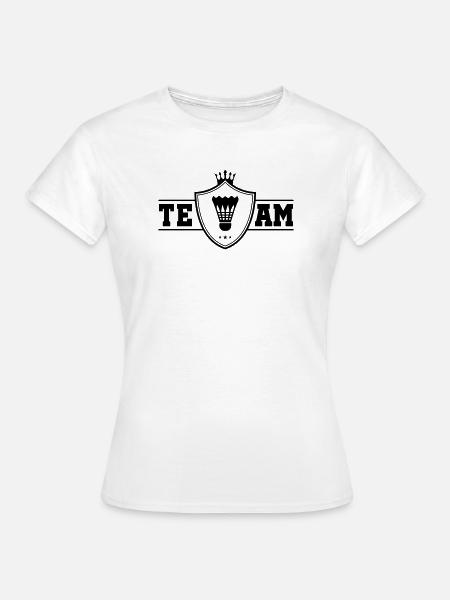 Badminton Team - Frauen T-Shirt - Weiß