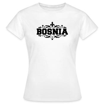 Bosnia Bosnie - T-shirt Femme - blanc - Devant - AI Model Female 172 dark (172cm)