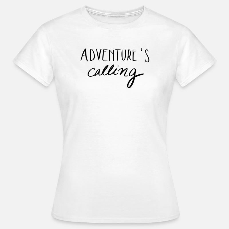Adventure's calling - Frauen T-Shirt - Weiß