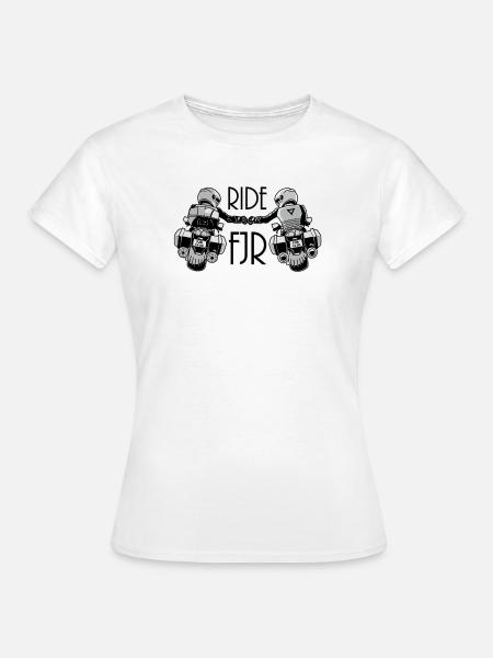 0852 2 RIDE FJR - Frauen T-Shirt - Weiß