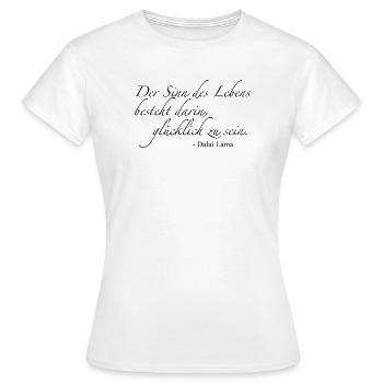 Dalai Lama - Frauen T-Shirt - Weiß - Vorne - AI Model Female 172 dark (172cm)