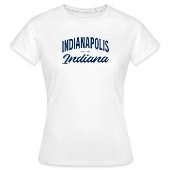 Écriture Indianapolis Indy Vintage - T-shirt Femme - blanc - Devant - AI Model Female 172 dark (172cm)