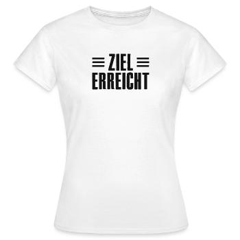 Success Saying for Founder Entrepreneur Startup - Women's T-Shirt - white - Front - AI Model Female 172 dark (172cm)