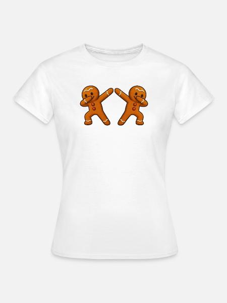 Lebkuchenmann Dabbing 2 - Frauen T-Shirt - Weiß