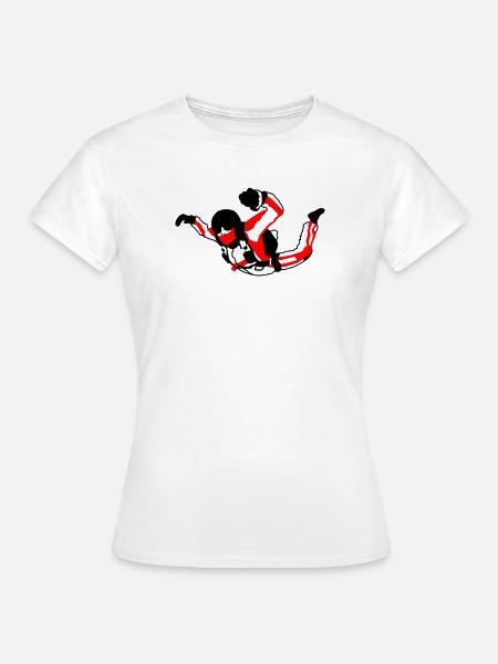 Skydiver - Frauen T-Shirt - Weiß