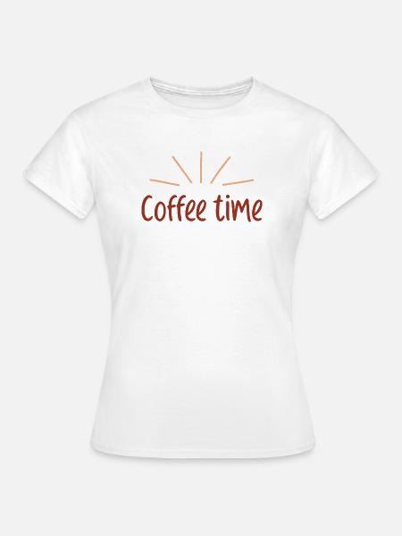Retro Sunshine Time Kaffee - Frauen T-Shirt - Weiß