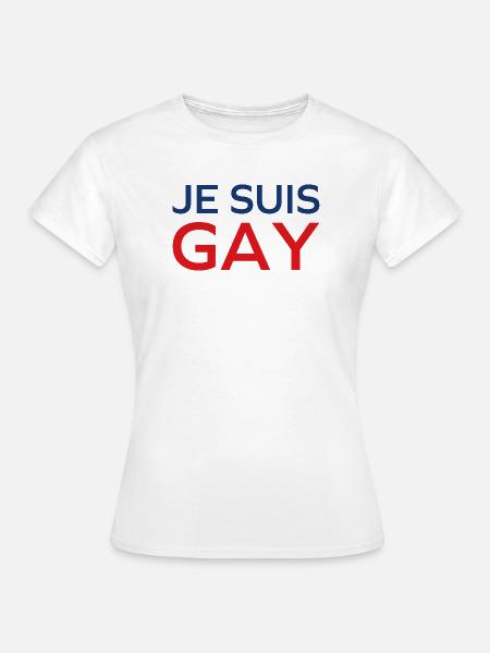 Ich bin schwul - Frauen T-Shirt - Weiß