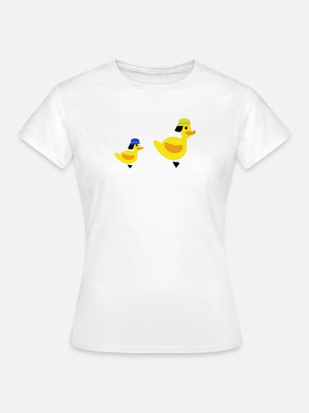 Feuerwehrenten - Bube - Frauen T-Shirt - Weiß
