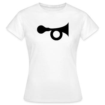 Hupe - Frauen T-Shirt - Weiß - Vorne - AI Model Female 172 dark (172cm)
